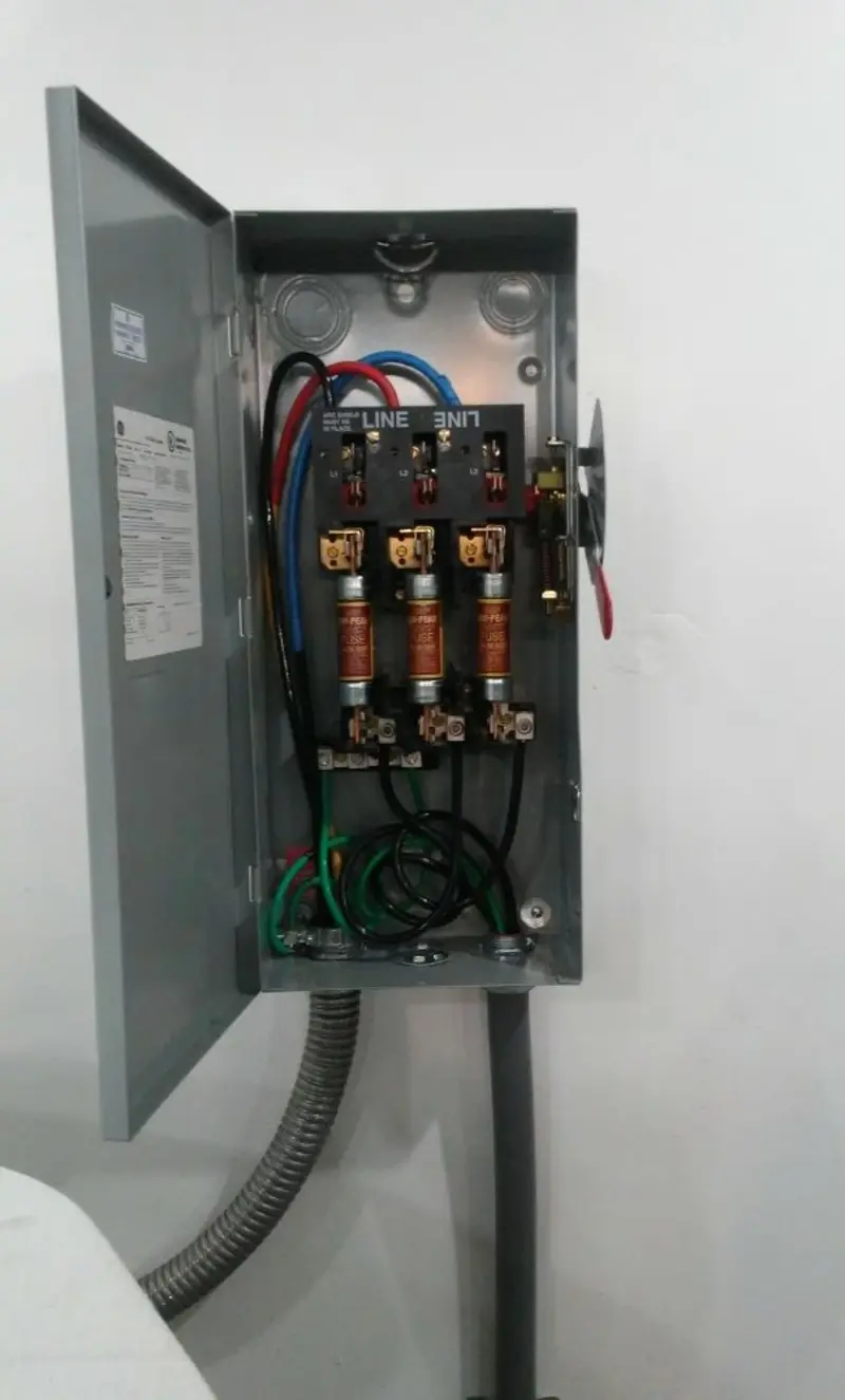 Three-phase disconnect switch installed for Electrical Wiring & Rewiring in Patchogue